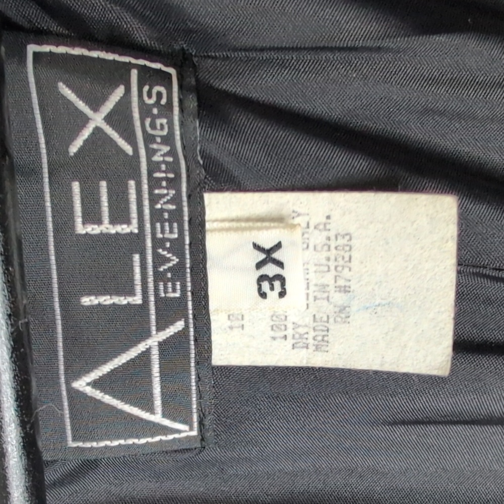 Alex Evenings Vintage Black Velvet Cardigan - Picture 5 of 6